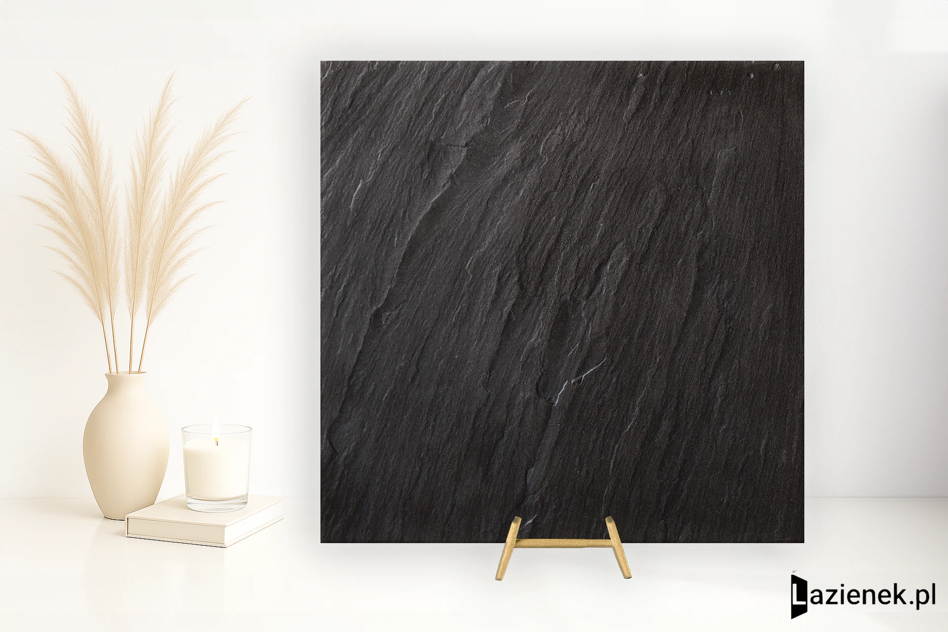 Casalgrande Padana Lavagna Nera połaczenie mat-poler 30x30 cm gr. 9 mm - płytka rektyfikowana/8700281